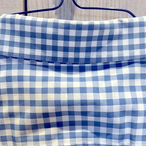 Michael Kors Mens Gingham Roll Sleeve Shirt - Large Regular Fit - Picture 4 of 11